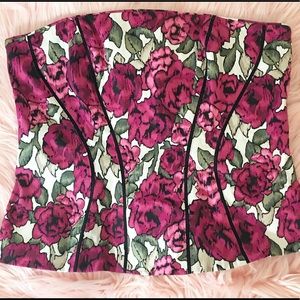 White House black market corset top